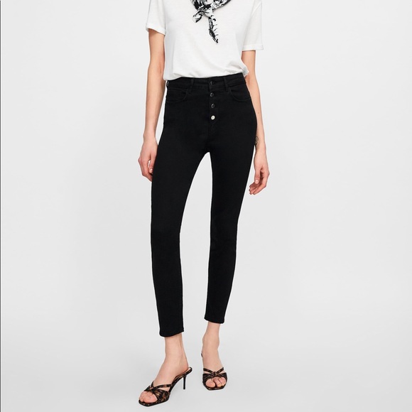 Zara Denim - ZARA Woman Premium High Waist Skinny NWT US10 GREY